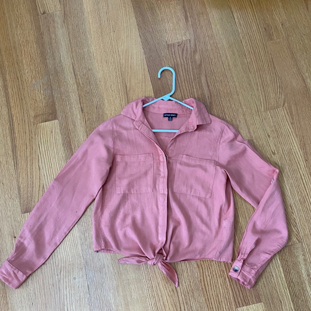 Coral Colored Blouse